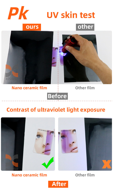 فیلم های خورشیدی اتومبیل نانو سرامیک UV Curing Window Glass Tint Film Roll عمده فروشی 1ply