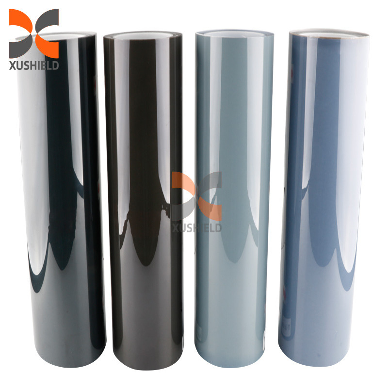 فیلمی TPU چراغ جلو خودرو Ppf سیاه تیره خاکستری روشن 0.3m*15m ضد خراش