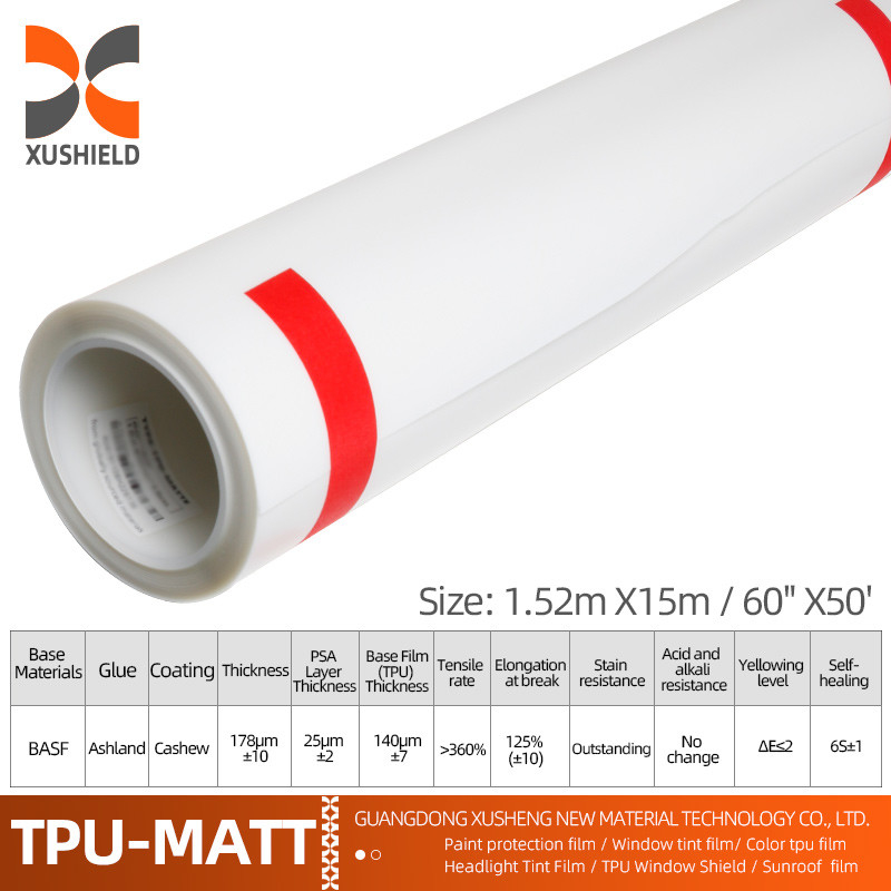 Tpu 1.52m * 15m شفاف Ppf رنگ حفاظت از فیلم برای ماشین Ppf فیلم