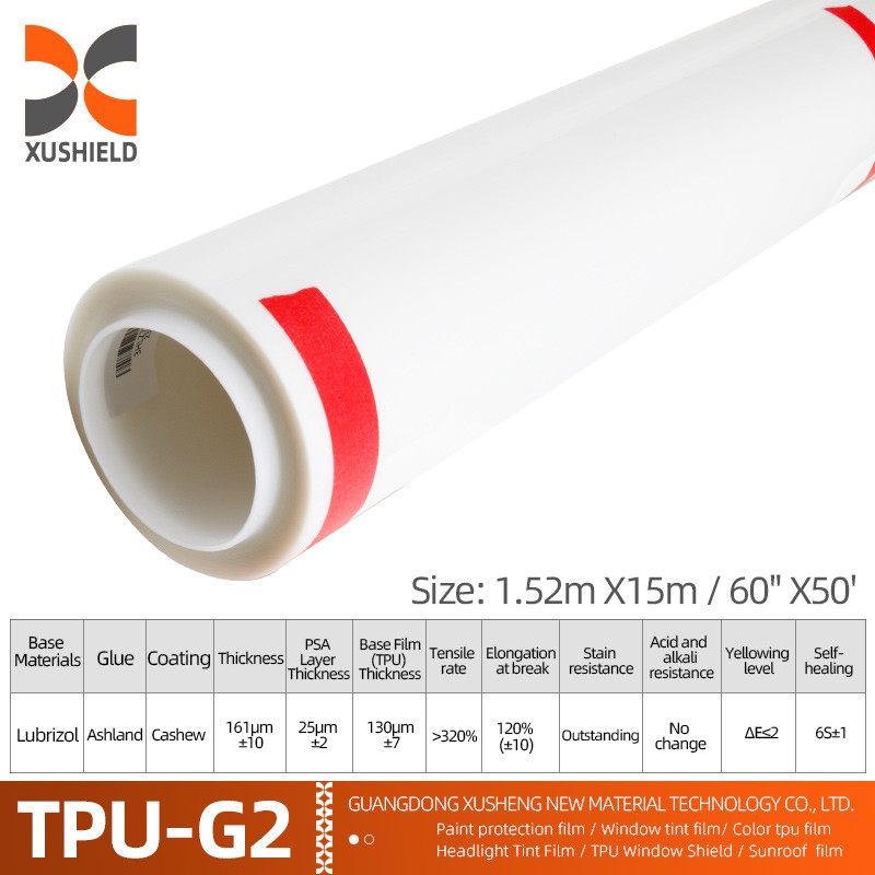 Tpu 1.52m * 15m شفاف Ppf رنگ حفاظت از فیلم برای ماشین Ppf فیلم