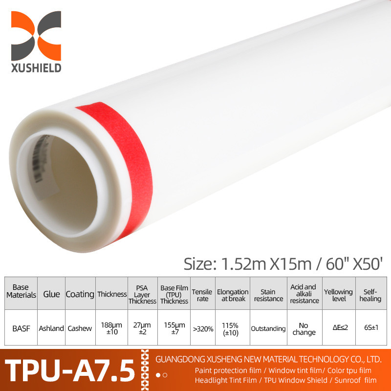 XUSHIELD تولید کننده عمده فروشی فیلمی شفاف خودرو خود چسبنده ضد خراش خود درمان کننده TPU PPF رنگ محافظ