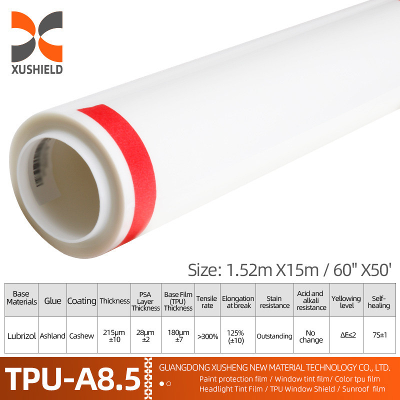 XUSHIELD تولید کننده عمده فروشی فیلمی شفاف خودرو خود چسبنده ضد خراش خود درمان کننده TPU PPF رنگ محافظ