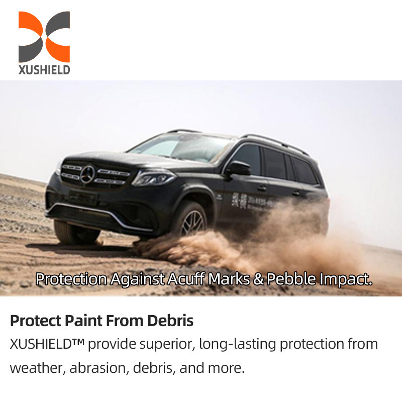 XUSHIELD 8.5 میلی لیتر هیدروفوبیت درخشش بالا کیفیت بالا ضد خراش تعمیر گرما شفاف TPU فیلم محافظ رنگ ماشین