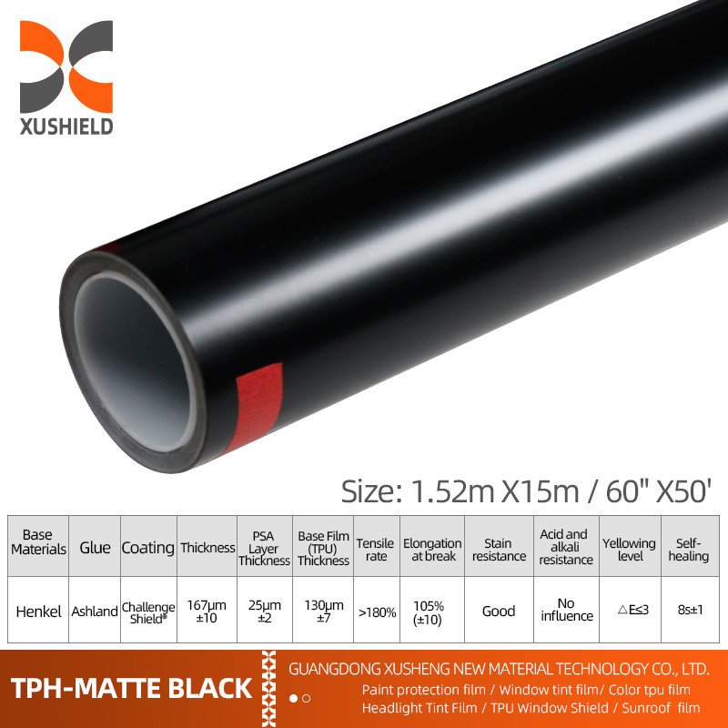 XUSHIELD 7 Mil 6 Mil PPF فیلم ضد خراش خود درمانی PPF TPH روشن روشن بدن ماشین PPF رنگ حفاظت از فیلم برای اتومبیل