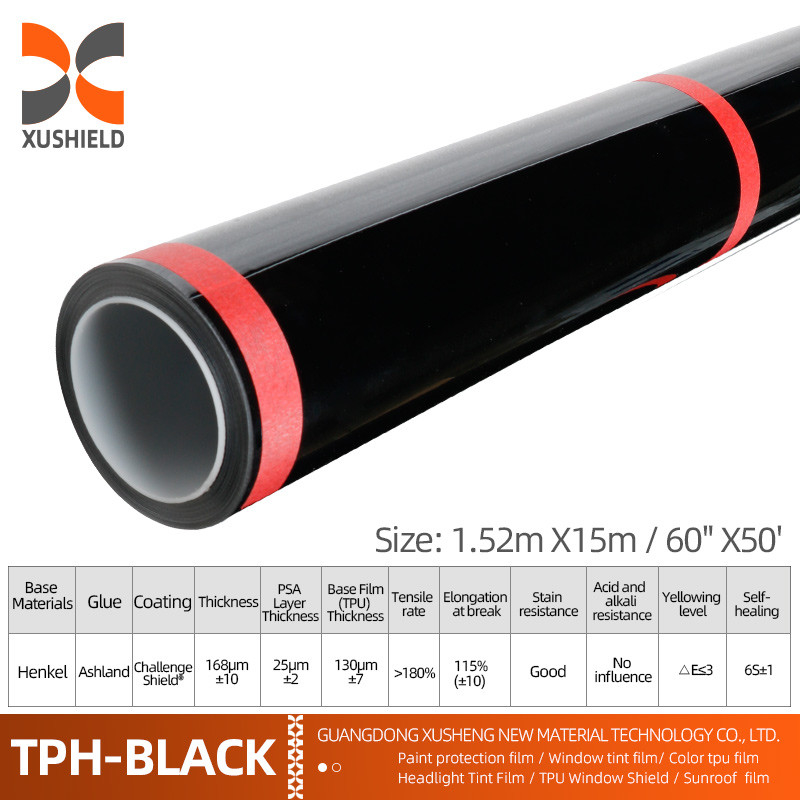 XUSHIELD PPF Film Anti Scratch Self-Healing PPF TPH Gloss Clear Car Body PPF Protective Paint Film برای ماشین ها