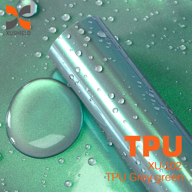 TPU خاکستری سبز کیفیت بالا TPU PPF فیلم ضد خراش خود درمانی PPF TPH درخشش شفاف بدن ماشین PPF رنگ حفاظت از فیلم برای رنگ خودرو