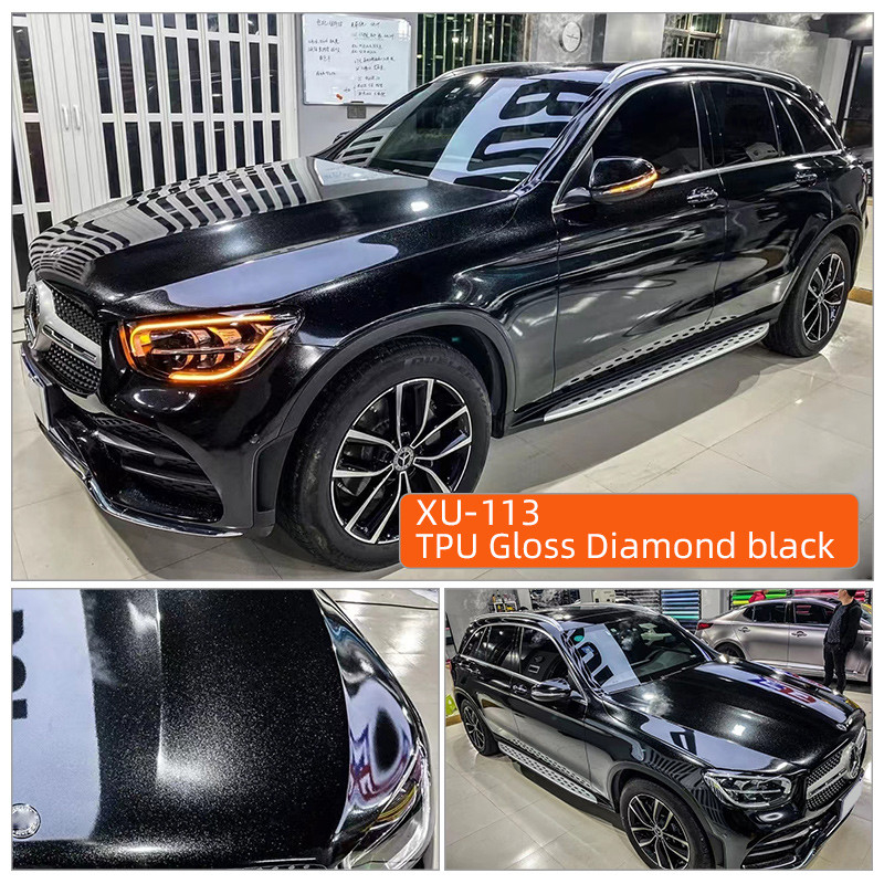 TPU Gloss الماس سیاه 5 سال گارانتی 6Mil کیفیت بالا Gloss مات PPF TPU خود درمانی رنگ ماشین حفاظت از فیلم