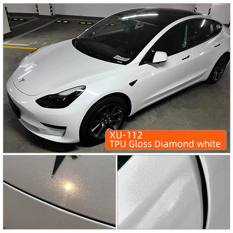 TPU Gloss Diamond white PPF Film Ultimate Plus شفاف فیلم محافظ خودرو مات سیاه TPU رنگ محافظ فیلم مخفی پوشه خودرو