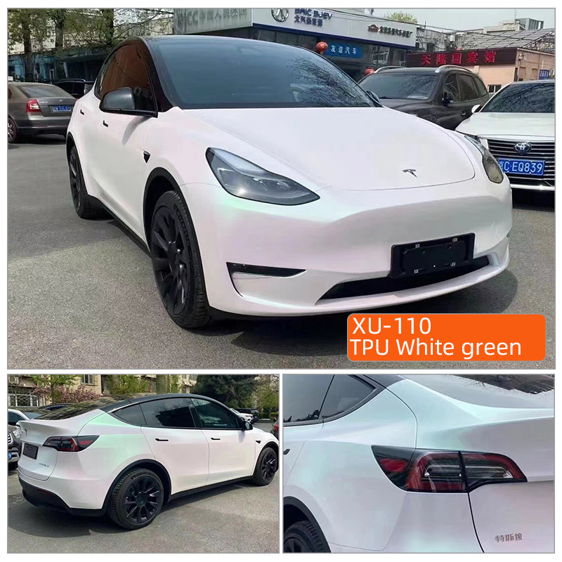 TPU سفید سبز 1.52m*15m سبز نارنجی خاکستری گرمایی خود درمانی tpu PPF تغییر رنگ ppf اتوماتیک ضد خراش رنگ ماشین حفاظت از سطح فیلم