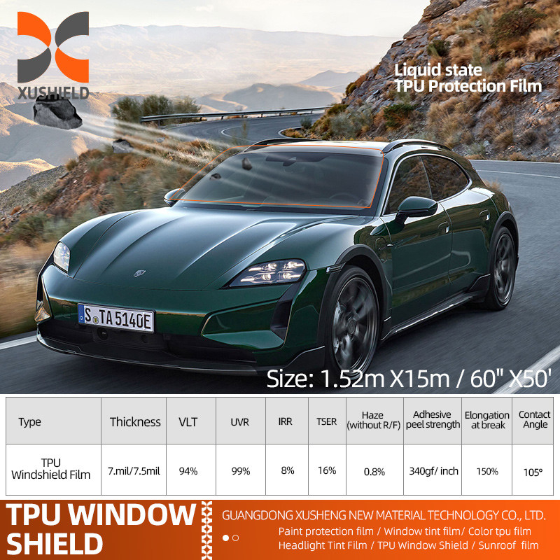 حالت مایع محافظ TPU سقف آفتابی PPF ایمنی رانندگی ضد خراش برای شیشه ماشین TPU فیلم های محافظ شیشه جلو