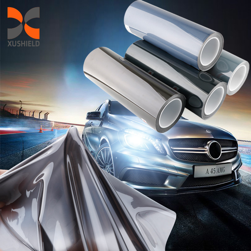 فیلمی TPU چراغ جلو خودرو Ppf سیاه تیره خاکستری روشن 0.3m*15m ضد خراش