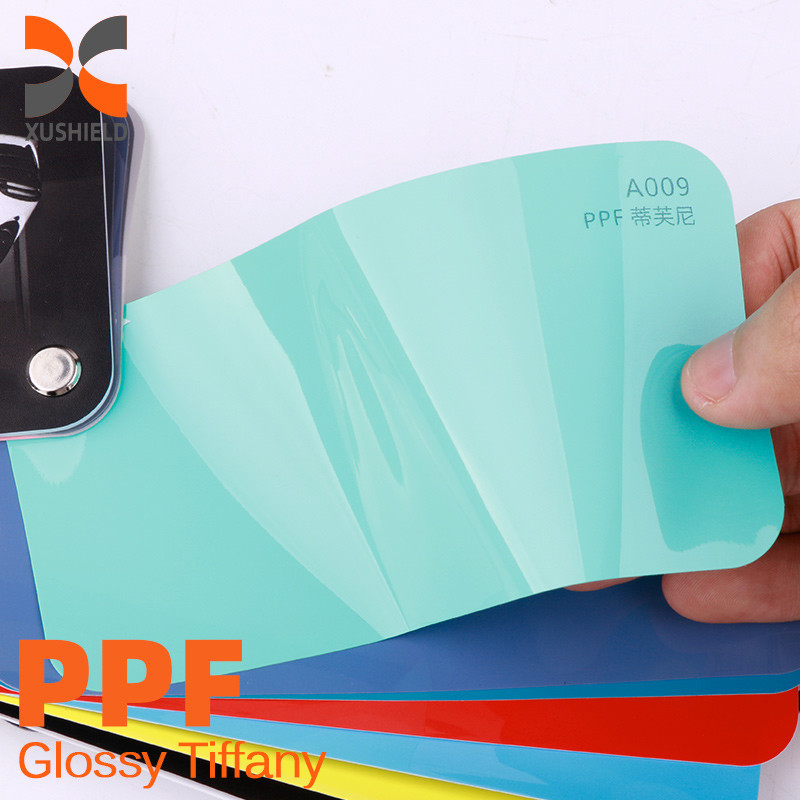 TPU خاکستری سبز کیفیت بالا TPU PPF فیلم ضد خراش خود بهبود PPF TPH درخشش شفاف بدن ماشین PPF رنگ حفاظت از فیلم