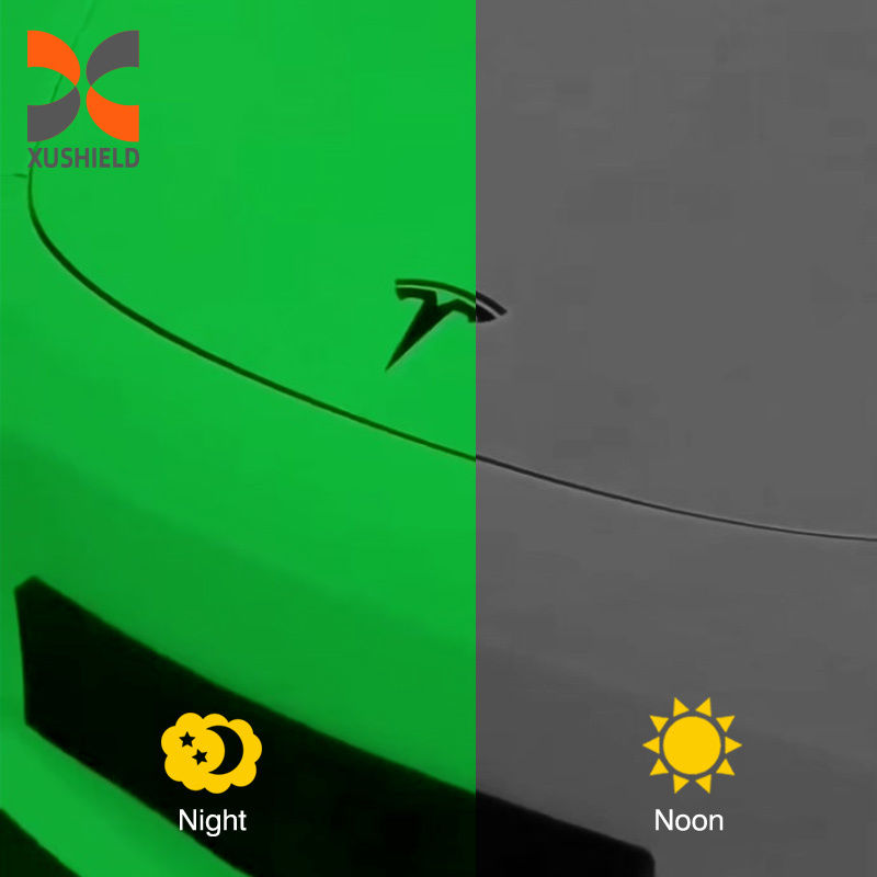 TPU فلورسنت ایالات متحده کیفیت شفاف پلی اورتان PPF فیلم خود درمانی حفاظت از رنگ برای کارخانه مستقیم TPU سفید به سبز
