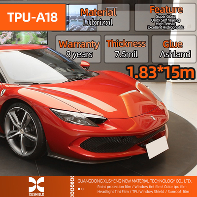 اندازه 1.83 * 15m 71in * 50ft هیدروفوبیت خود درمانی رول ضد خراش لپه PPF TPU فیلم حفاظت از ماشین